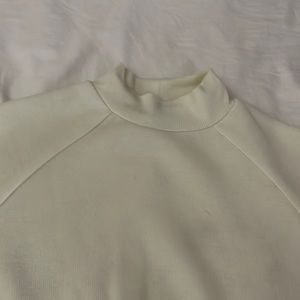 White turtle neck crop top from forever 21